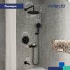 Душевая система Milardo Rora RORBL03M68 черный матовый фото 4