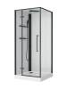 Душевая кабина BelBagno UNO-CAB-A-1-90-C-NERO-Bi-TOP-L левая, 90x90x213