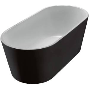 Акриловая ванна BelBagno BB71-1800-NERO-W0 180x80 белая глянцевая/черная матовая