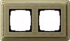 Рамка 2-постовая Gira ClassiX Art бронза 0212661