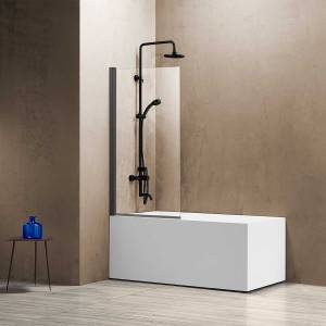 Шторка на ванну Vincea VSB VSB-11800CLGM 800x1400, вороненая сталь, стекло прозрачное