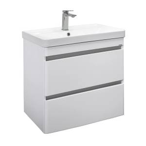 Тумба с раковиной Comforty Валдай-70П2 00-00020838 белый матовый