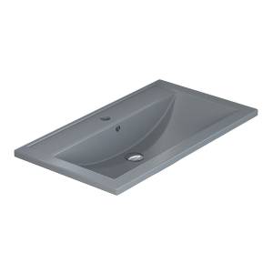 Раковина Uperwood Foster Quartz 291030037 серая матовая, бетон, 80x45.5