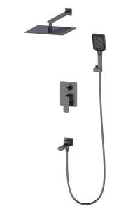 Душевой комплект Wonzon & Woghand WW-88939003-BGM темный графит