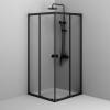 Душевой уголок Am.Pm Sense W76G-403-9090-BT профиль черный матовый, стекло прозрачное, 90x90 фото 7