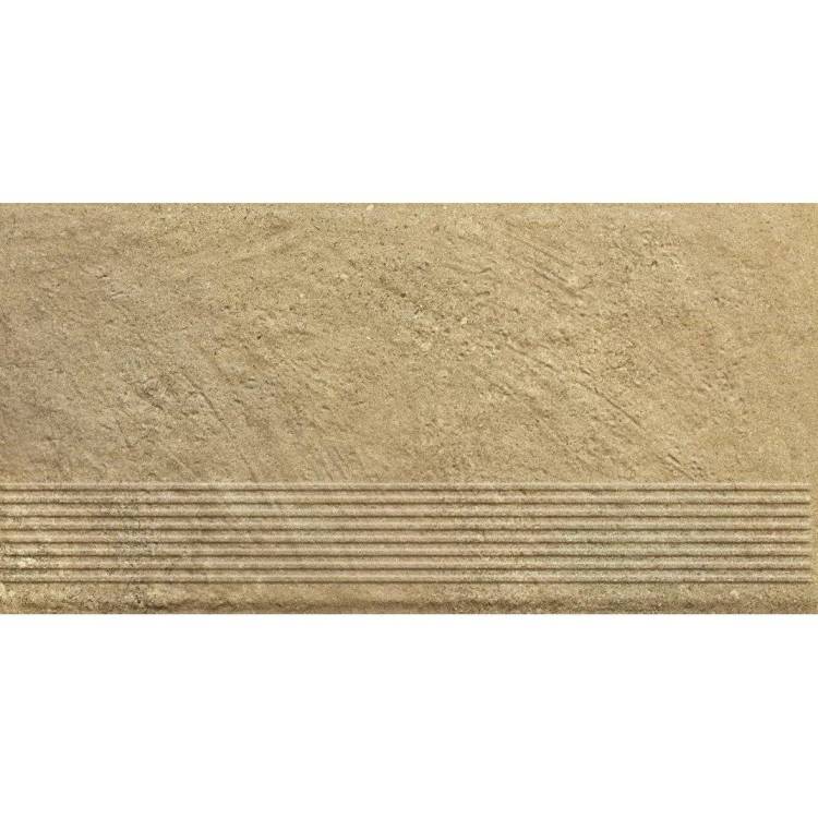 Ступень Paradyz Eremite Beige Stopnica Prosta Struktura Mat 30x60
