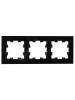 Рамка 3-постовая IEK Brite BR-M32-G-K02 черный фото 4