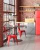 Набор из 6 стульев Stool Group Tolix YD-H440B LG-03 X6 красный глянцевый фото 4