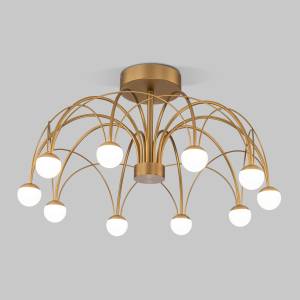 Потолочный светодиодный светильник Eurosvet Ragno 90031/10 LED золото