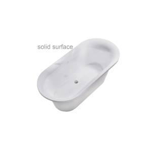 Ванна из искусственного камня Астра-Форм Монако Solid Surface 01010078 174.1x80.5 белая матовая