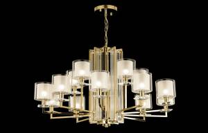 Люстра Crystal Lux Nicolas Sp-Pl10+5 Gold/White