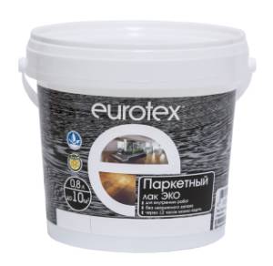 Лак паркетный EUROTEX Эко акриловый полуматовый 0.8 л