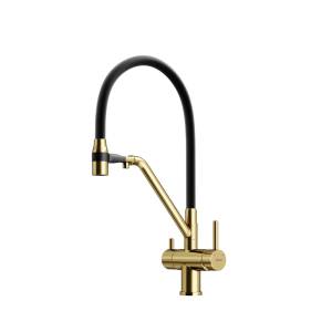 Смеситель для кухни Sancos Dora SC4003BG брашированное золото