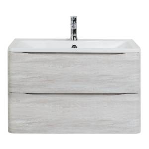 Тумба с раковиной BelBagno Albano 80 подвесная, rovere vintage bianco