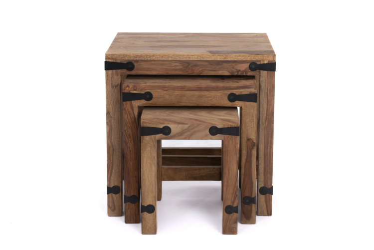 Набор из 3 табуретов Tetchair Bombay 0077 20451 палисандр, Natural tinted (натуральный тонированный)
