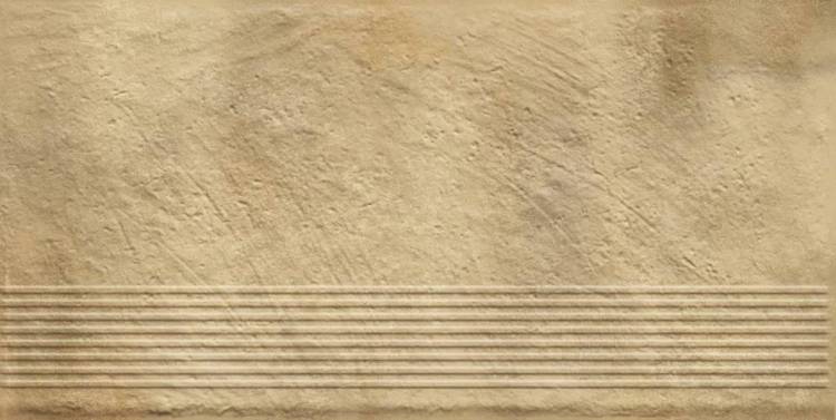 Ступень Paradyz Eremite Sand Stopnica Prosta Struktura Mat 30x60
