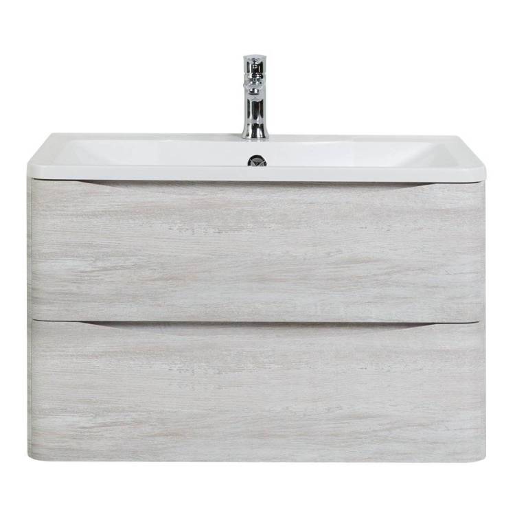 Тумба с раковиной BelBagno Albano 80 подвесная, rovere vintage bianco