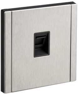 Розетка компьютерная RJ45 IEK Forte&Piano FP-K10-2-M-K50 никель