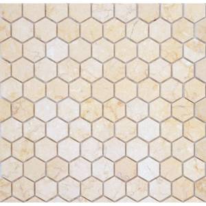 Мозаика LeeDo Pietrine Hexagonal Botticino Mat Hex (1.8x3) 28.5x30.5