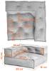 Модуль мягкий Tetchair Miracle 25336 VT shape silver велюр, букле, угловой фото 17