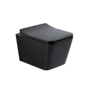 Унитаз подвесной Gid Cuadrado 62225Y Tr2144Bm черный матовый