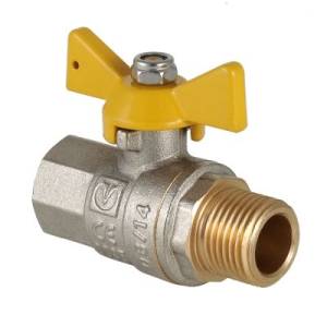Кран шаровой газовый VALTEC Valgas 3/4 ВН, бабочка