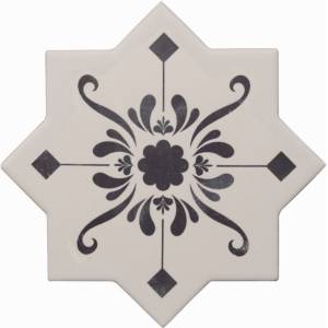 Керамогранит Cevica Becolors Star Dec. Stencil Navy 13.25x13.25