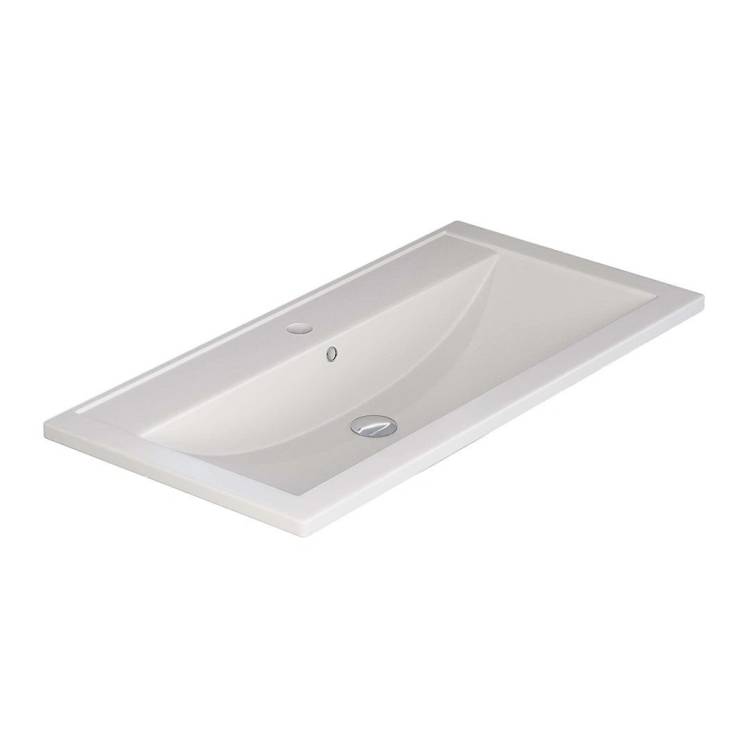 Раковина Uperwood Foster Quartz 291030040 белая матовая, жасмин, 90x45.5