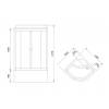 Душевая кабина Royal Bath RB 100BK6-WT-CH с высоким поддоном, с сиденьем фото 5
