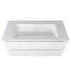 Раковина Uperwood Infinity RInfinity100wg0 без отверстия для смесителя, белая глянцевая, 100x45 фото 6