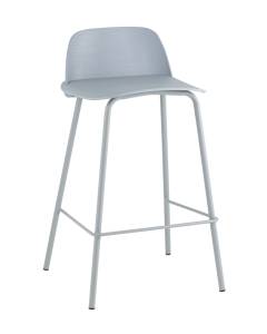 Стул полубарный Stool Group Mist 8063T 65 blue 107 серо-голубой