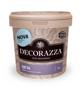 Декоративное покрытие Decorazza Seta Nova база Argento ST11-165 серое 5 л