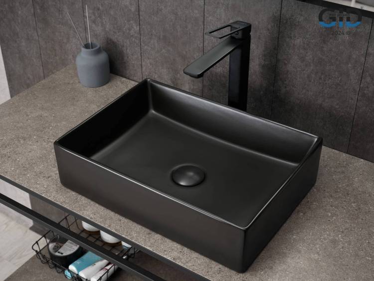 Раковина Gid Geométrico Bm1204 53360 черная матовая, 45x32x11