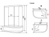Душевая кабина Timo Standart Т-6610 Silver L 110x85x220 фото 6