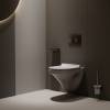 Унитаз подвесной Knotlor Essence WC51WG безободковый, сиденье микролифт, белый фото 5