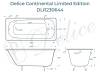 Чугунная ванна Delice Continental Limited Edition DLR230644 165x70, белая, без ножек фото 8