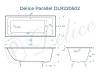 Чугунная ванна Delice Parallel 170x80 с ножками фото 8