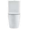 Унитаз компакт Black&White W-7789 7789W Безободковый Белый фото 7