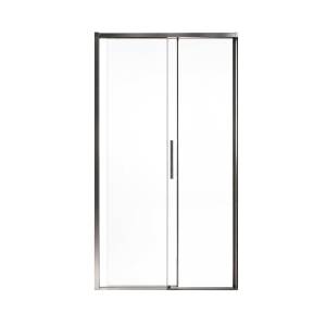 Душевая дверь в нишу Veconi Premium Trento PTD40-GR-150-01-C4 профиль брашированный графит, стекло прозрачное, 150x200