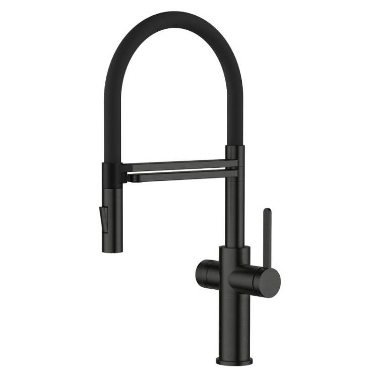 Смеситель для кухни Agger Elegant A3252544 с гибким изливом, черный