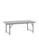 Стол складной Stool Group Кейт Z122-3X-H.ADJ grey серый, с регулировкой высоты 122x61x74