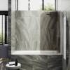 Шторка на ванну MaybahGlass MGV-607-1 поворотная, на монопетле, стекло бронза матовая, профиль белый матовый, 1400x500