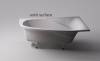 Ванна из искусственного камня Астра-Форм Селена 170x100 Solid Surface, правая, белая матовая