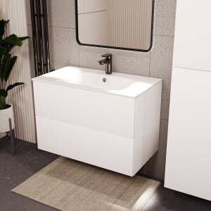 Тумба с раковиной Terminus Aurora AUR10802900301O белый, 80x62