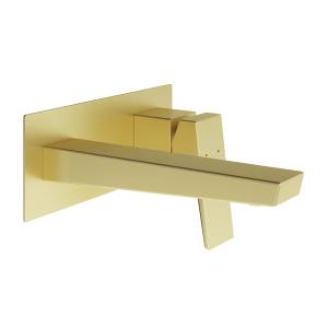 Смеситель для раковины Aqueduto Claro Claro CLA0450 с внутренней частью, шлифованное золото