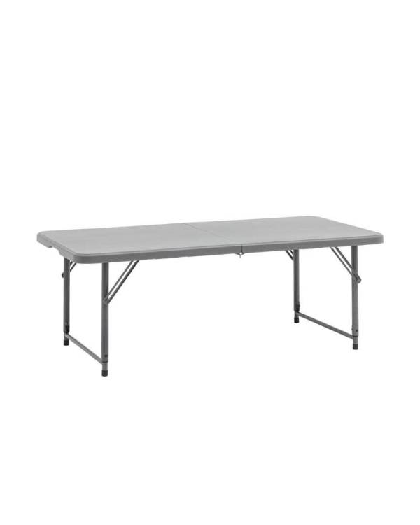 Стол складной Stool Group Кейт Z122-3X-H.ADJ grey серый, с регулировкой высоты 122x61x74