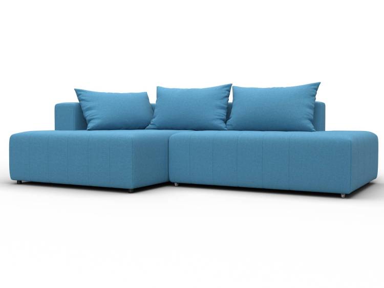 Диван угловой Лига Диванов Лига-103 134812L Голубой