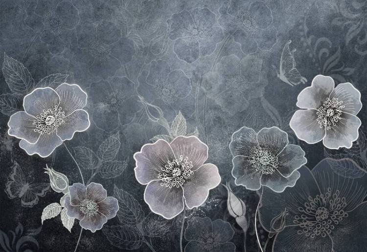 3D Фотообои Artegrafico «Волшебный сад в холодных тонах» MS-006 песок