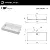 Раковина WHITECROSS Lois 0746.080049.200 белая матовая, 80x49 фото 5