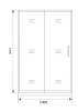 Душевая дверь в нишу Good Door Spirit WTW-100-C-CH СП00017 профиль глянцевый хром, стекло прозрачное, 100x190 фото 10